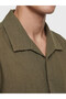 Lcw Vision Brown Relax Fit Resort Collar Men's Shirt - 3
