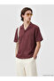 Xside Claret Red Relax Fit Waffle Men's Shirt