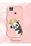 Poco C31 Compatible Case Camera Protector Pink Silicone Couple Phone Case Panda Pattern - 2