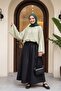 Spanish Tulle Modal Blouse with Inner Lining - Green - 5