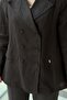 Missdalida Double-Breasted Cut Linen Long Jacket - 5