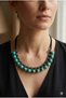 Handmade Acrylic Beads and Special Design Necklace with Metal Accessories - 2