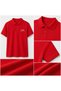 10 Red Polo Collar T-Shirts with Your Logo - Cotton Unisex Corporate T-Shirts - 2