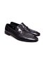 Black Color Laceless Genuine Leather Men's Shoes