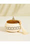 Cream Canister With Wooden Lid (2 Piece)