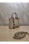 Stylish Women's Charm Detailed Linen Shoulder Bag - 2
