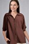 Shirt Collar Crinkle Fabric Short Sleeve Shirt H8742Ax26Au - 5
