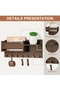 1 Solid Wood Wall Key Holder Organizer Shelf Entryway 6 Metal Hooks Basket Rustic Brown - 3