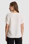 Women's Cream Crew Neck T-Shirt 50322086-Vr256 - 5