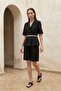 طقم سترة قصيرة بحزام وبنطلون واسع الساق من MY FASHION - 5