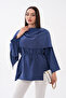 Heavyweight Woven Tunic with Shoulder Capes and Hakim Collar - 3