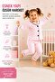 Pink Striped Girls' Pajama Set - 5