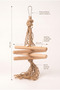 Parrot Stress Toy Natural Wood Chewing and Shredding Bird Toy - 2