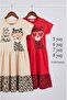100% Cotton Girl's Red Leopard Patterned Dress |   Summer Comfort Series for Ages 5-8 - 8