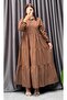 Shirt Collar Long Dress - 4