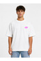 Unisex Women's Men's Synaworld Written Logo Front Printed Oversize Thick Fabric Relaxed Cut Cotton T-Shirt - 2