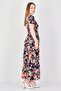 Women Floral Pattern Midi Casual Dress, Multicolor - 3