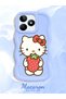 Realme C53 Compatible Case Camera Protector Blue Silicone Couple Phone Case Kitty Pattern - 2