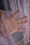 Honeycomb Patterned, Sturdy, Hard-Textured Mesh with 1/2 Sparse Pleats Tulle Curtain for Kitchen, Living Room, Bedroom, Children's Room - 2