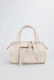 Women's Cream Midi Size Crossbody Hand and Shoulder Bag with Pockets Emma