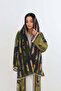 Plum Geometric Circle Abaya - 2