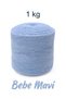 1 kg Cotton Hand Knitting Yarn Runner Yarn - Amigurumi Cotton Yarn Punch Yarn Motif Baby Blue Color