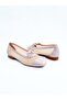 Women's Genuine Leather Ballerinas Beige - 3