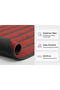 Delta Cc010A Burgundy Striped Non-Slip Sole Waterproof Washable Door Mat 45X70 cm - 2