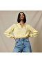 Regular Fit Viscose Top with Ruffle Trim - 6
