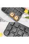 12-Piece Fireproof Non-Stick Square Muffin & Cupcake Brownie Mold 35cm X 27 cm - 2