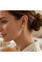 Flower Model Gold Steel Earrings - Tarnish-Resistant Design Earrings - 2