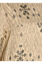 A-line Maxi Length Dress with Embroidered Design - 2