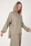 5804 - Stylish Comfortable Hooded Zippered Pants Women's Set - 2