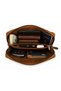 Men's Genuine Crazy Leather Tan Handbag Clutch Portfolio Bag - 4