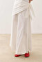 Scarf Poplin Skirt Ecru - 2