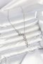 316L Steel Star Model Silver Color Zircon Stone Women's Necklace - 2