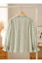 Gingham Lace Pintuck Blouse Loose Fit, Free size (Fits up to size large) - 3