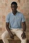 Men's Classic Zippered B.Blue Polo Collar T-Shirt - 2