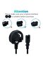 Universal 3M Figure 8 AC Power Cable, IEC C7 to UK BS1363 3-Pin Plug, 2.5A 250V with 13A Fuse - 5