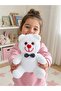 25 cm Plush Teddy Bear with Bow Tie, Gift for Lover, Birthday Gift, White