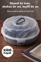 7-Piece Storage Container with Strainer and 32-Piece Portable Garden Camping Serving Set Gray - 3
