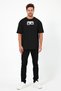 Unisex Oversize Embroidered Jujutsu Kaisen Panda Anime Design 100% Cotton T-Shirt - 3