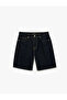 Normal Waist Cotton Bermuda Straight Fit Denim Shorts - 3
