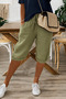 Women's Comfortable Cut Capri Shorts with Elastic Waistband