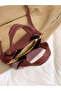 Alina Burgundy Soft Textured Hand and Shoulder Bag with Removable Strap - 7