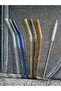 Colorful Borosilicate Glass Straw Set 6 Straws + 1 Cleaning Brush - 3