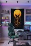 Orange Black Aesthetic Butterfly and Sun Themed Wall Covering – Modern Decorative Quality Fabric Tapestry Wall Carpet - 3