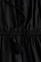 Drawstring-detail ramie dress - 5