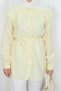 Baby Collar Lace Detailed Lace-Up Tunic Hnt2133 Yellow - 2