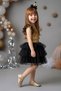 Baby Girl Birthday Party Wedding Dress Double Set Short Sleeve Glitter Bow Lined - 6